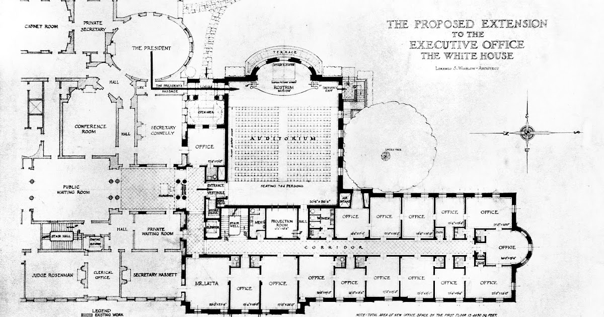 Mansion Floor Plans The White House Proposed Truman