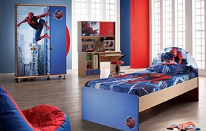 Dormitorio Tema Spiderman - Colores en Casa