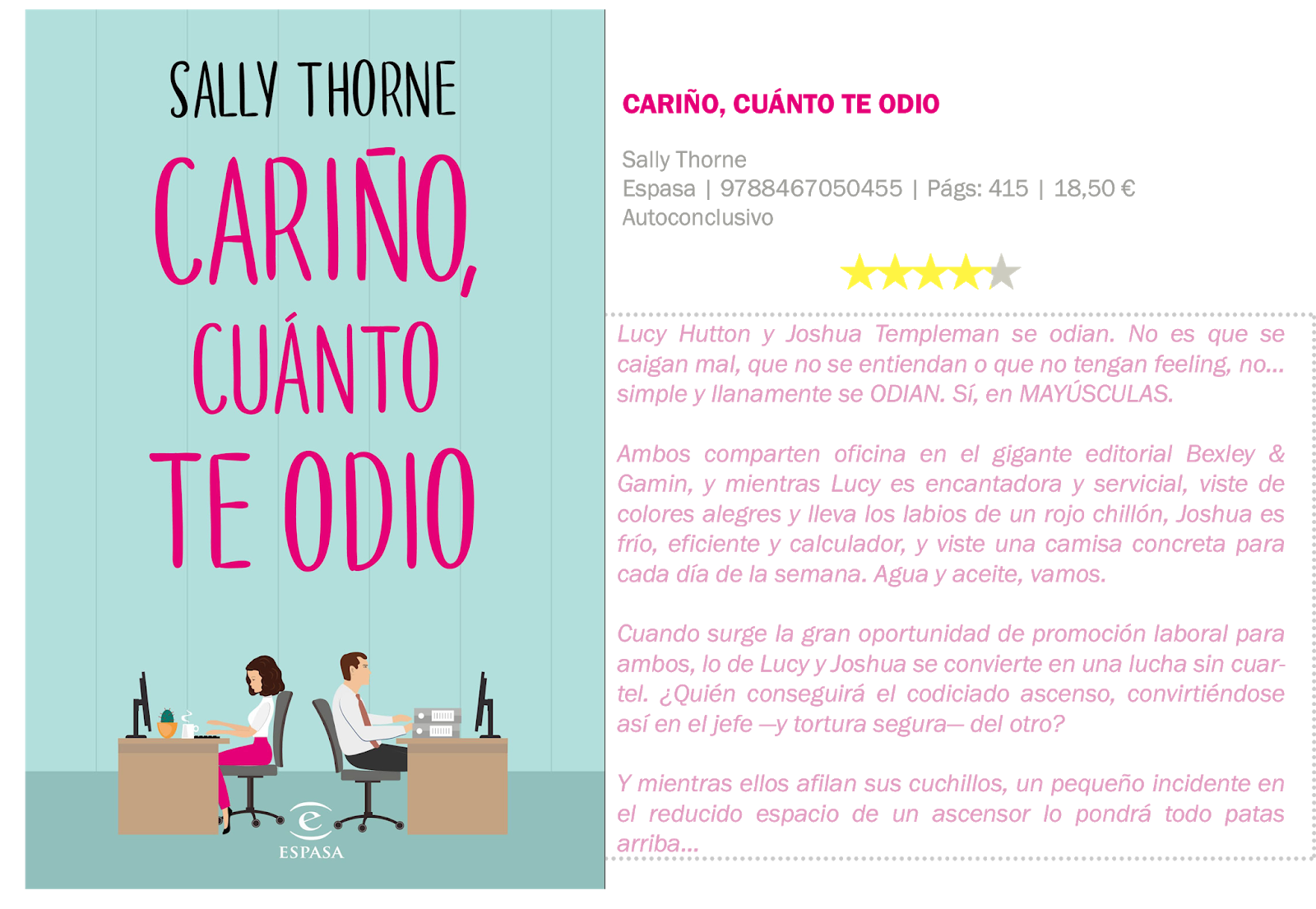 Bemelë 32 Blog literario Reseña Cariño, cuánto te odio Bemelë 32 Blog literario Reseña Cariño, cuánto te odio