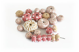 Seahell & urchin themed beads by Lottie Of London