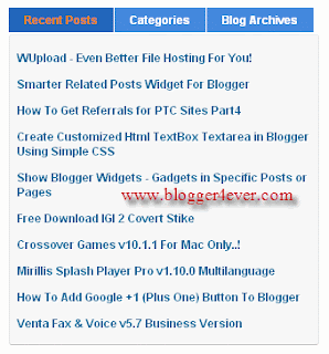 tabbed widget, multi tabbed blogger widget, recent posts, related posts, labels, blog archive, categories, blogger, blogspot