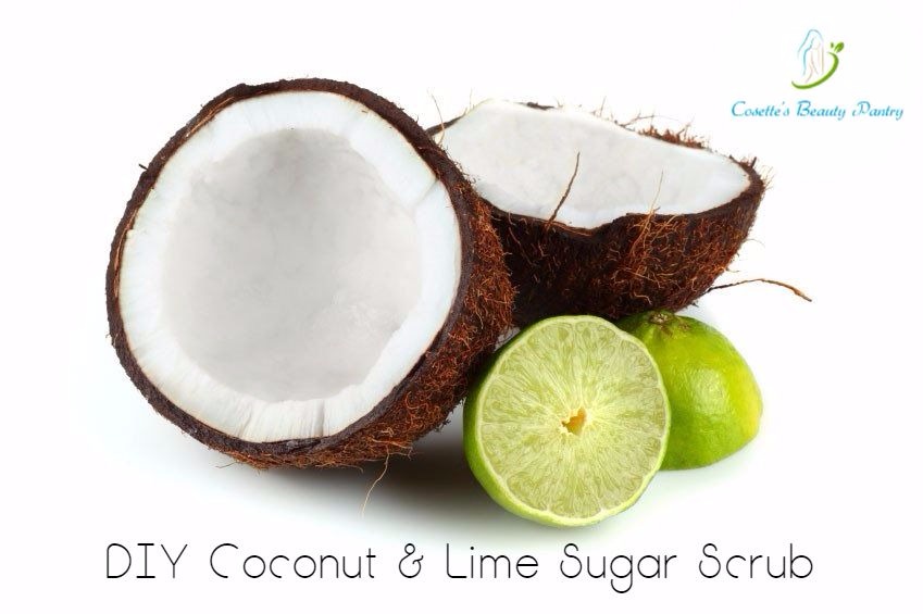 Cosette's Beauty Pantry DIY Coconut and lime body scrub