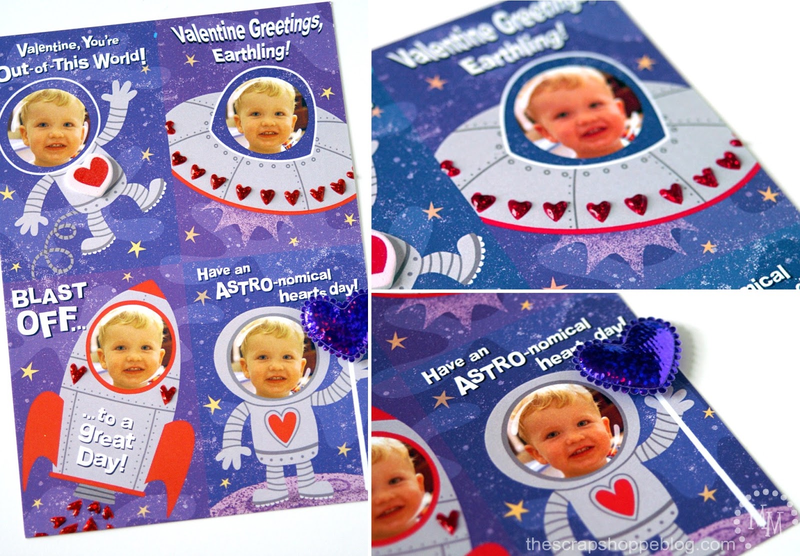 spaceship valentine cards