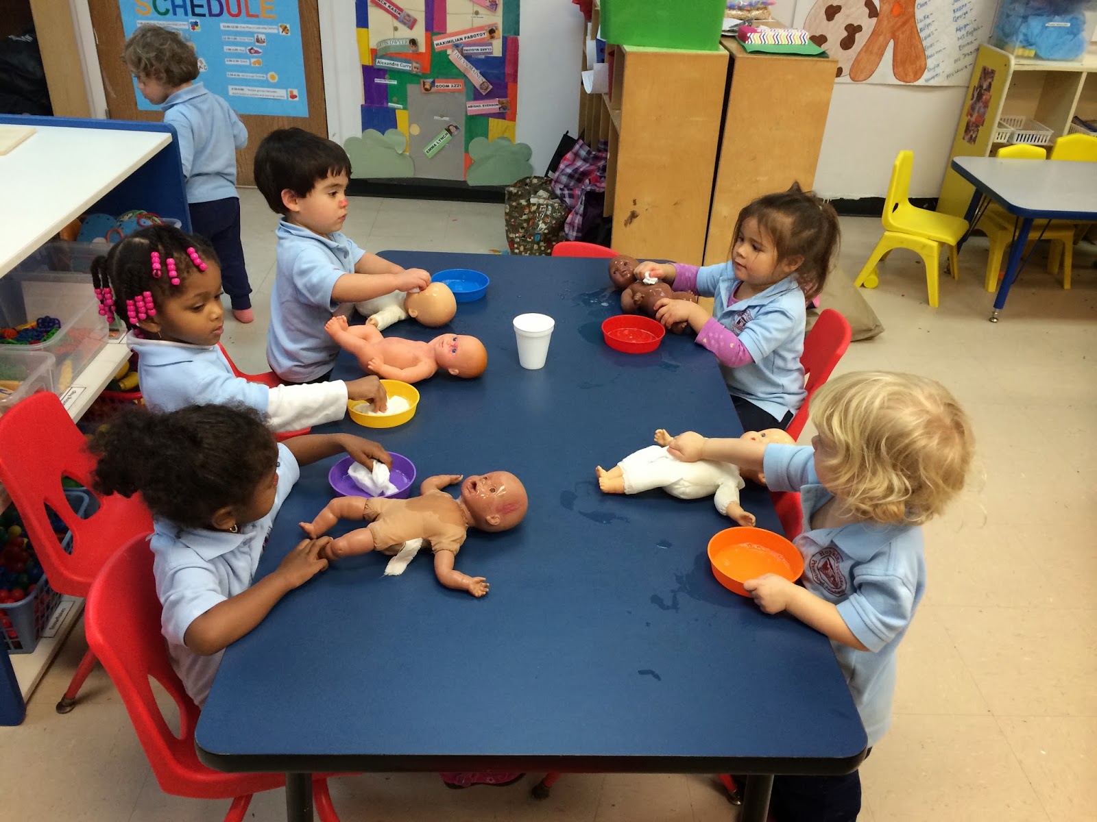HH Preschool Class Reflections Sensory Washing Baby Dolls