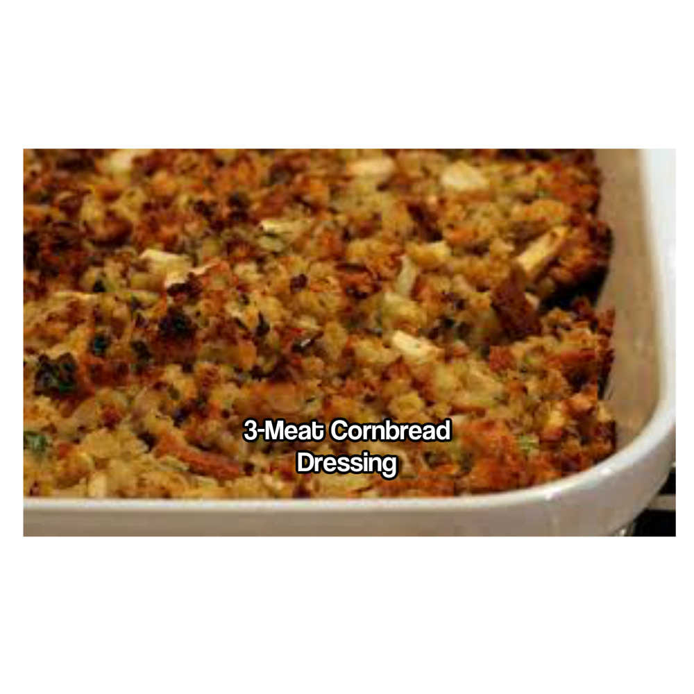 3Meat Cajun Cornbread Dressing FOOD AJIP