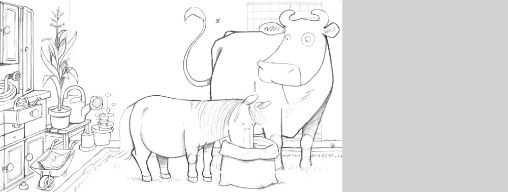 Illustration Alexander Steffensmeier Lieselotte goes Pappe