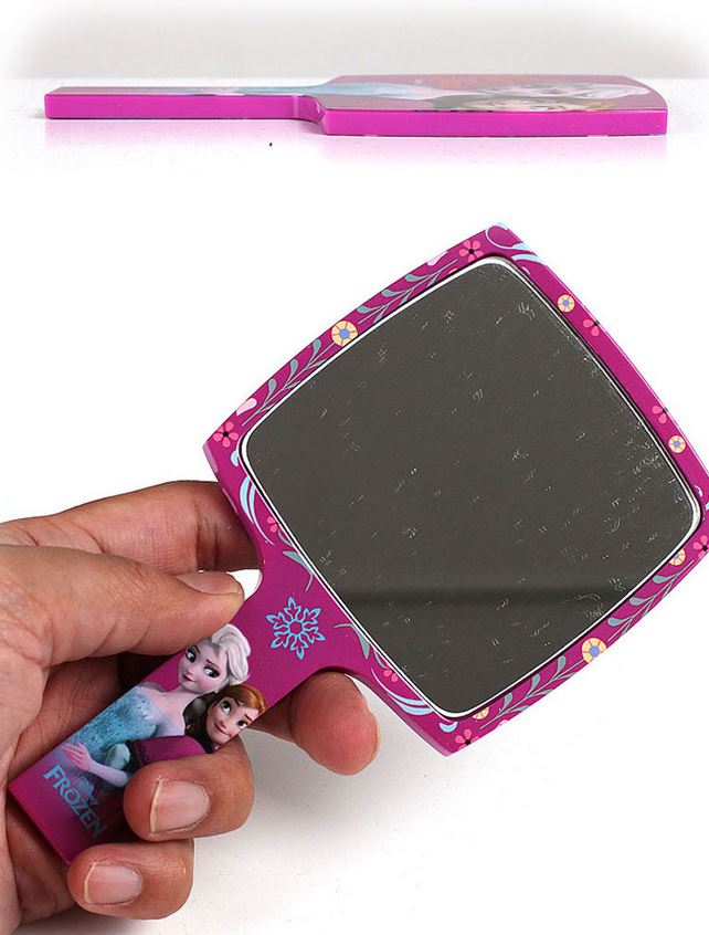 Disney Frozen Hand Mirror Elsa Anna Olaf Makeup Potable Small Size