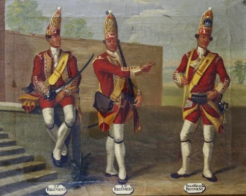 25th and 26th Regiments of Foot and 27th Inniskilling Regiment of Foot, Grenadiers, 1751