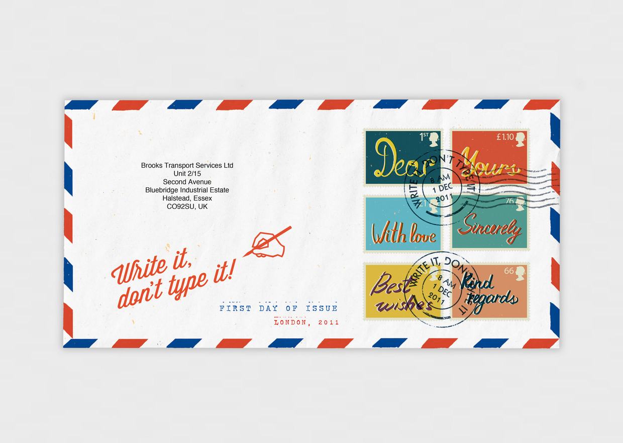 Good design makes me happy RSA Social Mail Stamps