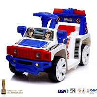 Ride-On Car SHP STJ595 Polisi Patwal Mobil Mainan Anak