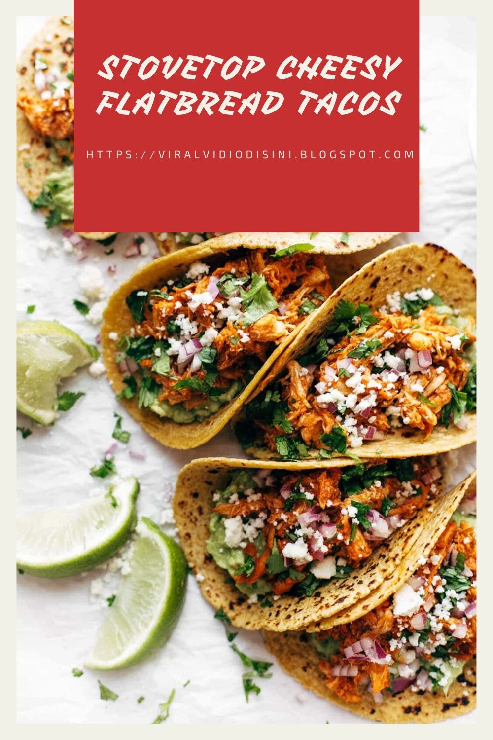 STOVETOP CHEESY FLATBREAD TACOS VIRAL VIDIO
