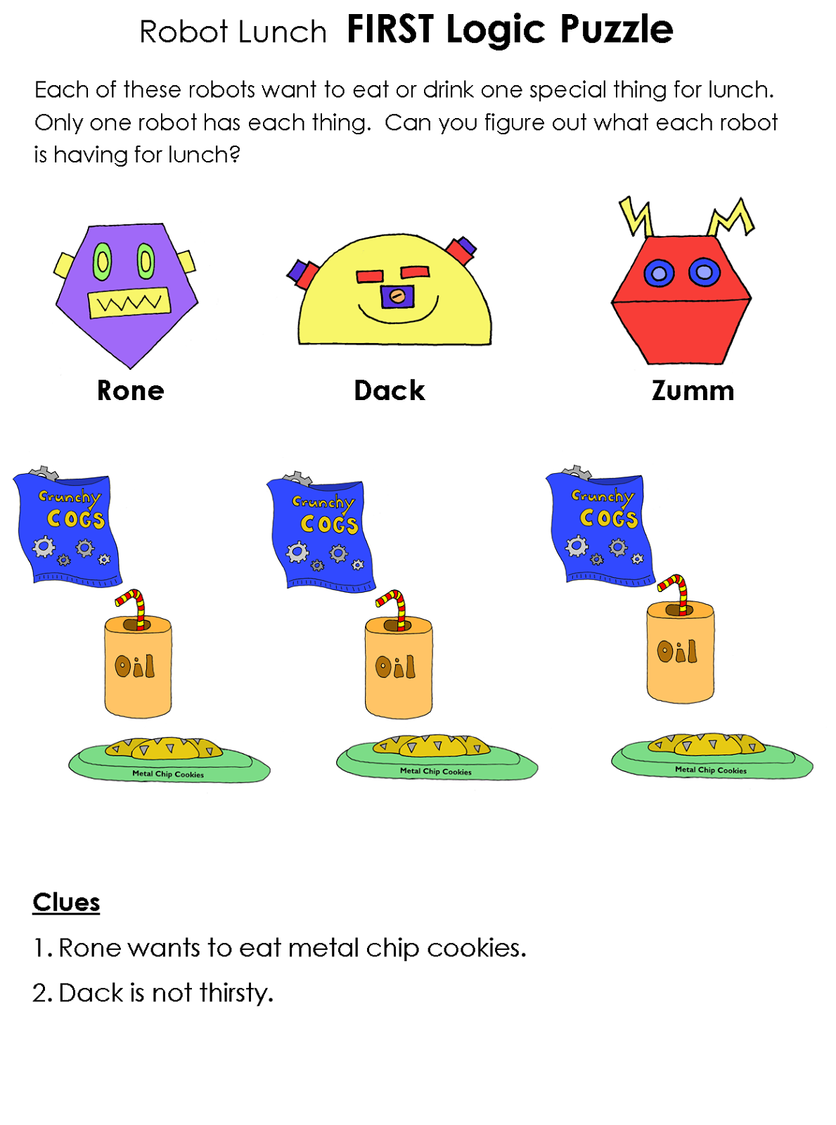 Beyond Gold Stars: Beginner Logic Puzzle - Easiest Level with Robot Theme