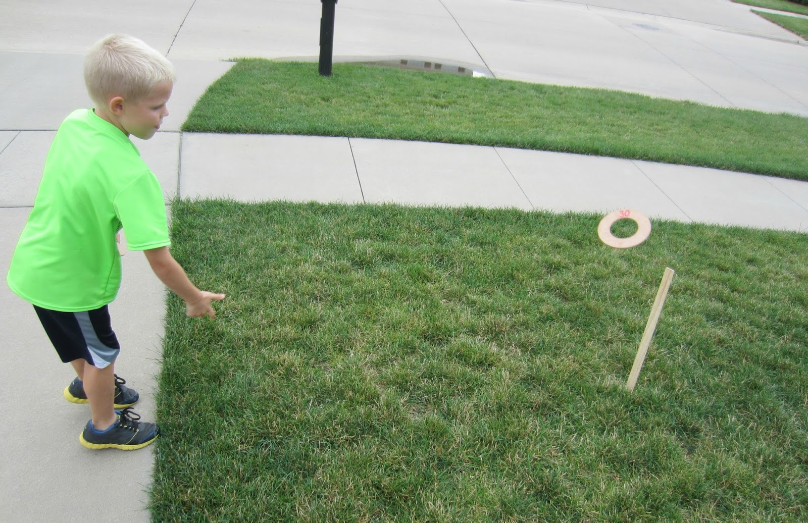 Relentlessly Fun, Deceptively Educational: Outdoor Ring Toss Game  [Division/Addition]
