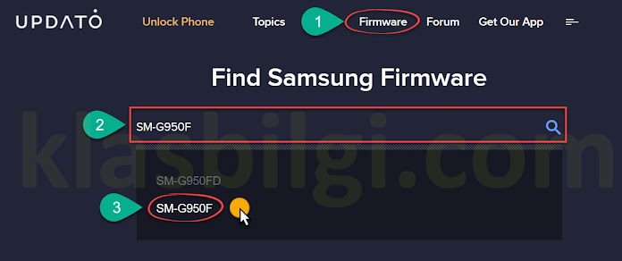 UPDATO'dan Samsung Stock ROM indirme Rehberi
