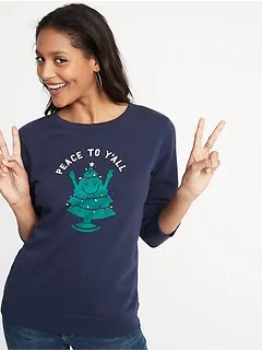 Old Navy Holiday Sweatshirts $5.50 Each (Usually $29.99 & Up!)