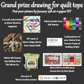 Grand prize sponsors for the "I Wish You a Merry QAL"
