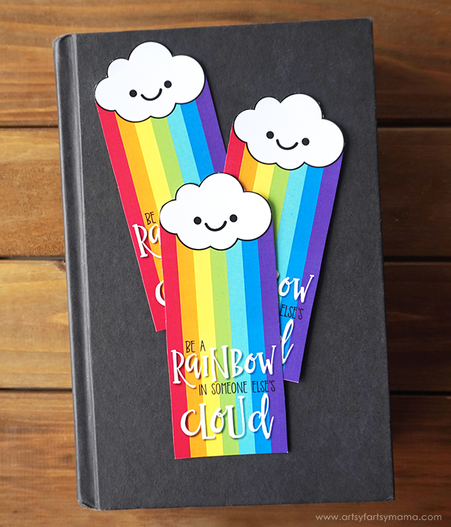 Brighten someone else's day with these Free Printable Rainbow Bookmarks inspired by Maya Angelou!