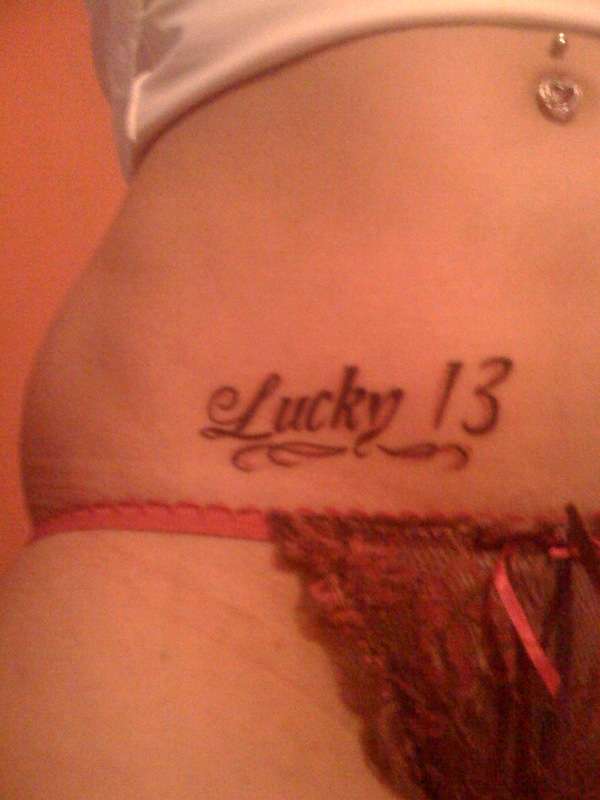 in 354 PM Label lucky 13 tattoo 