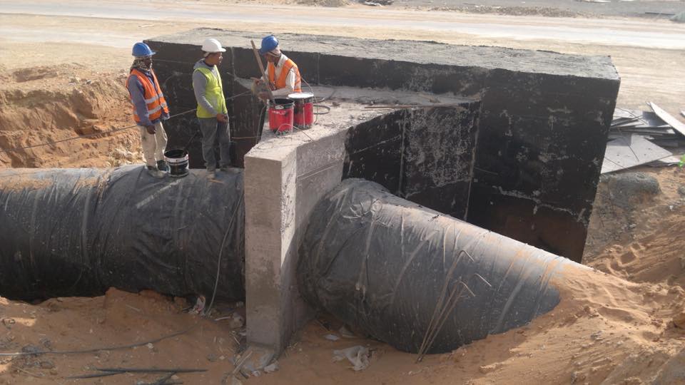 شرح كتل الدفع Thrust Blocks وتصميمها بالصور الخرسانة الساندة للقطع الخاصة