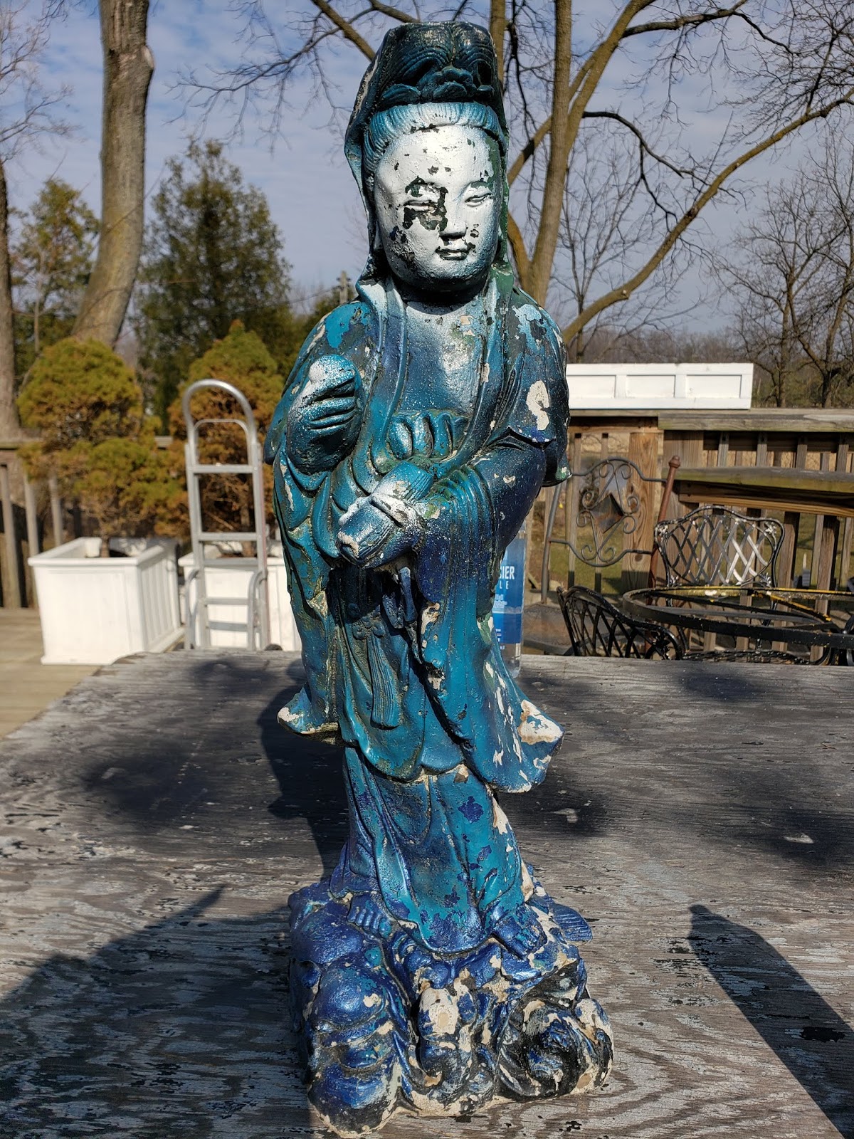 Gear Acres at Top of the Hill Kuan Yin Concrete Statue Makeover