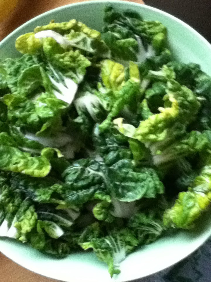 Via Bella Steamed Baby Bok Choy with Rice
