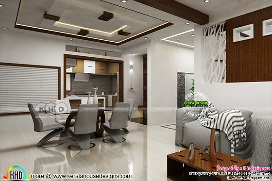 Modern interior design in Kerala