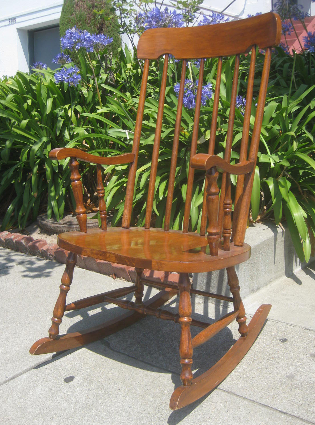 UHURU FURNITURE & COLLECTIBLES: SOLD - Wooden Rocking Chair - $45