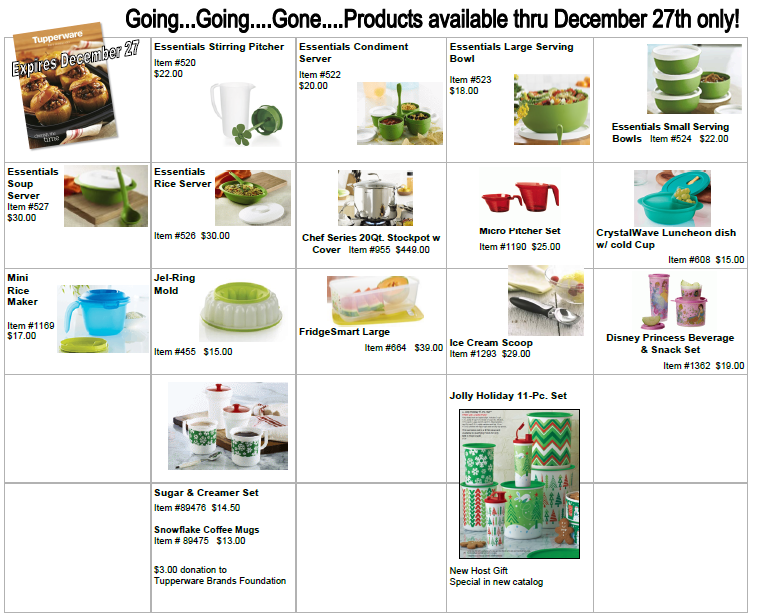 Inspiration CAN be found EVERYWHERE!: Discontinued Tupperware Fall/Holiday  Catalog