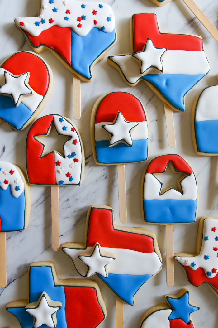Bomb Pop-esque Cookies for 4th of July and a Texas Summer