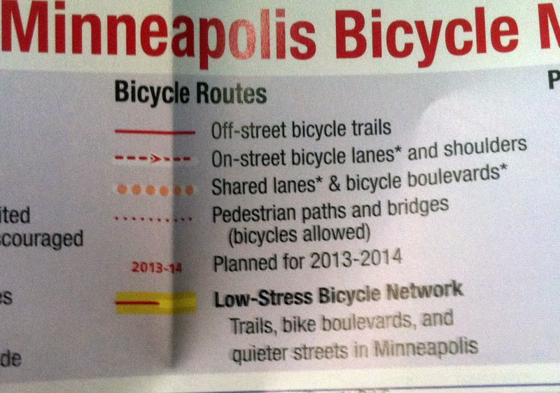 twin city sidewalks Five Nice - Mpls Bike Map1