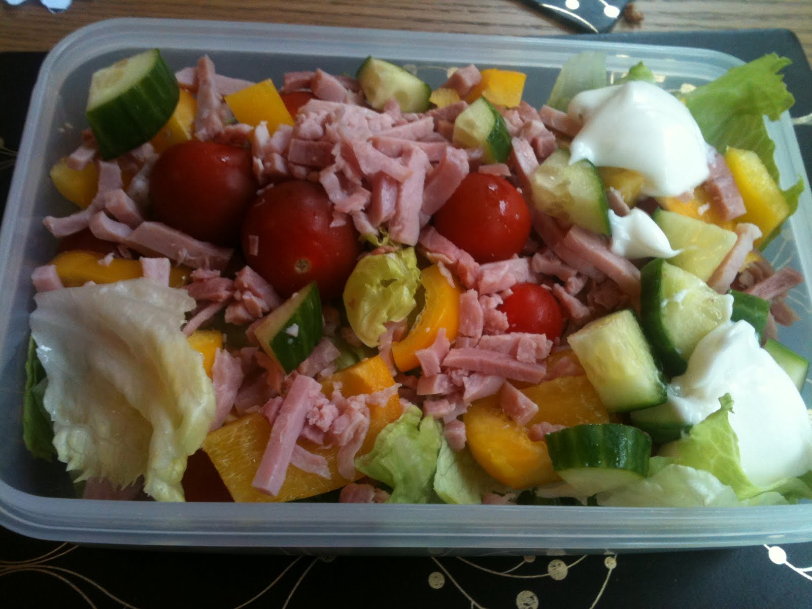 My Slimming World Journey Slimming World Smoked Ham Salad (Red Day)