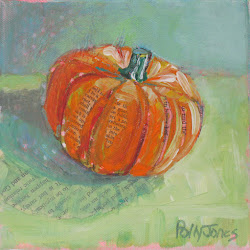 pumpkin polly jones paintings painting thursday acrylic daily still wonders