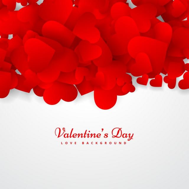 valentines day greeting card vector design illustration free vector