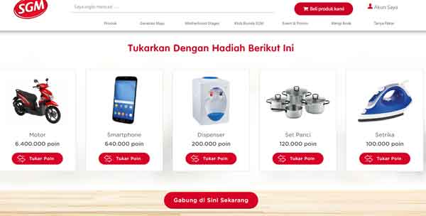 Cara Tukar Kode Dan Poin Sgm Lewat Hp Meaplikasi