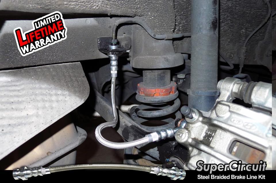 SUPERCIRCUIT Steel Braided Brake Lines: Hyundai Sonata (YF) Steel