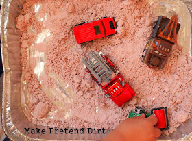 Make pretend dirt for kids to play with