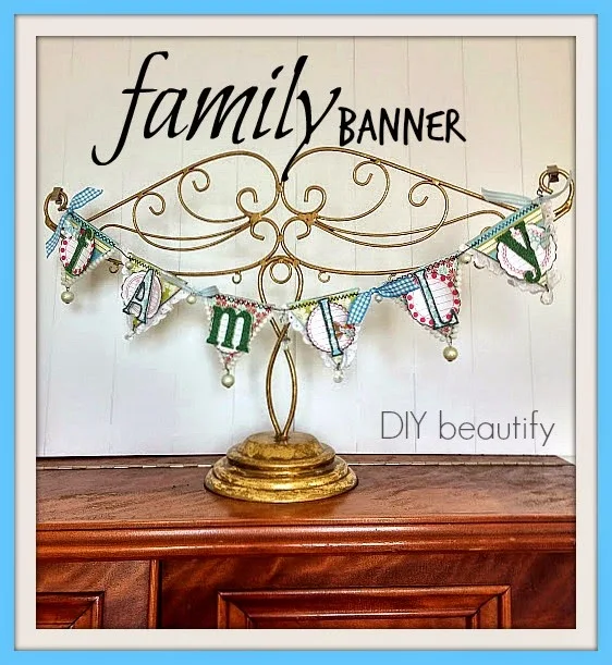 Family Banner Decor for the Home www.diybeautify.com