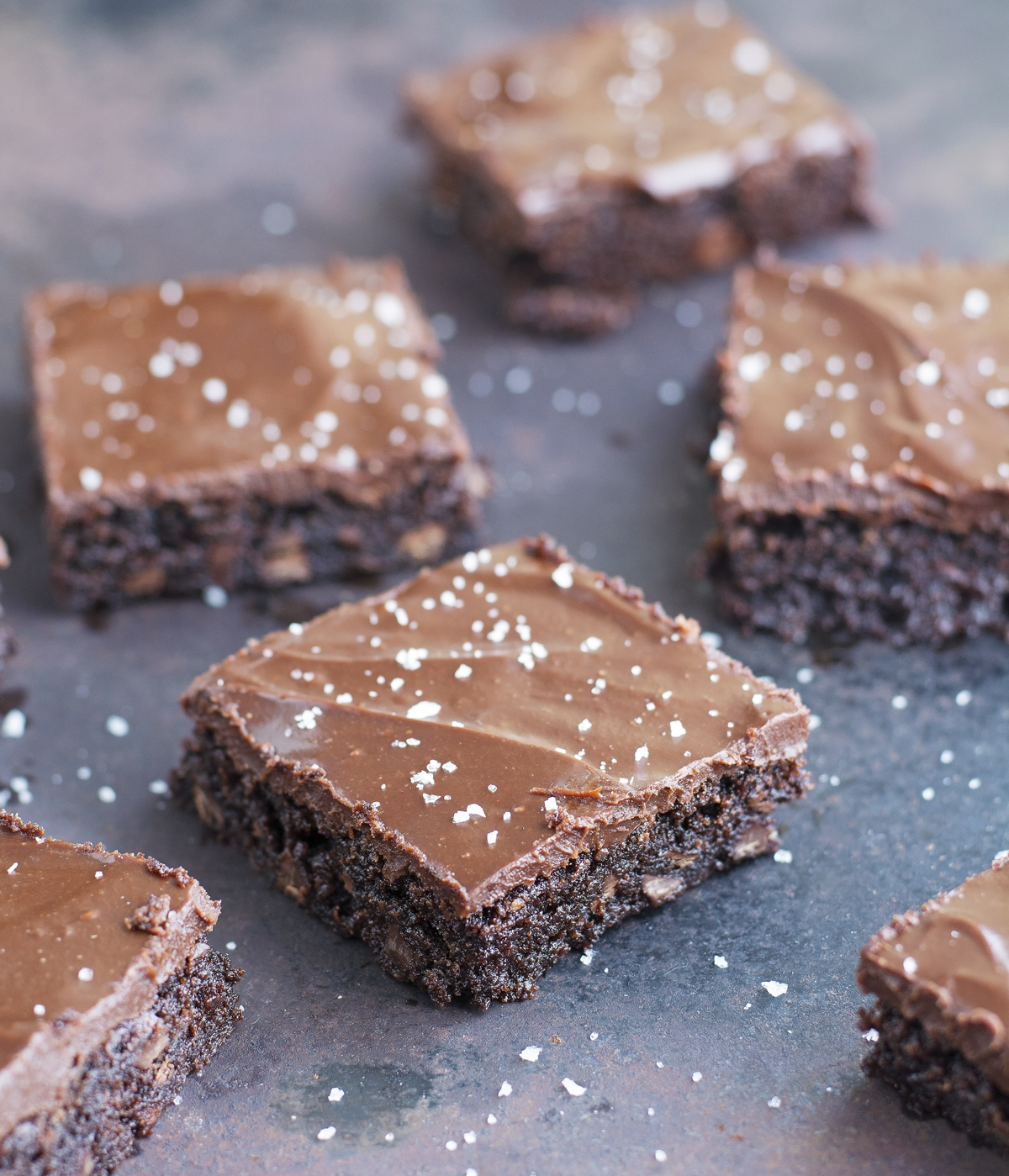 Salted Double Chocolate Almond Butter Brownies