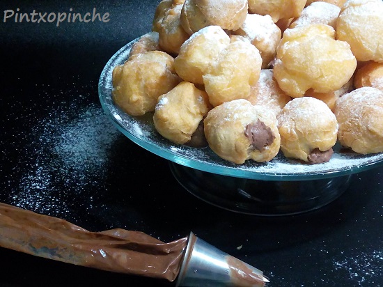 dulces, recetas todos los santos, buñuelos sin gluten, RECETAS SIN GLUTEN, rellenos, trufa, chocolate, 