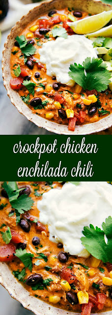 Easy Crockpot Chicken Enchilada Chili