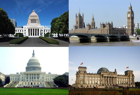 The parliament house of each country　、国会議事堂