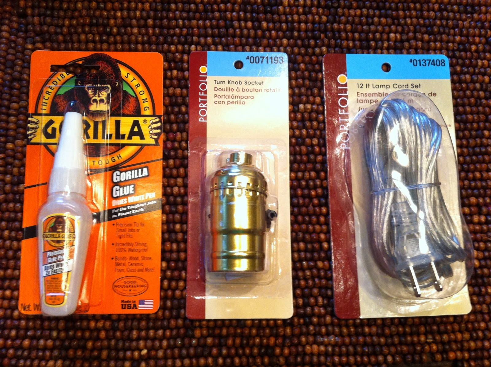 Made To Love UpCycling a Glass Vase to a Table Lamp