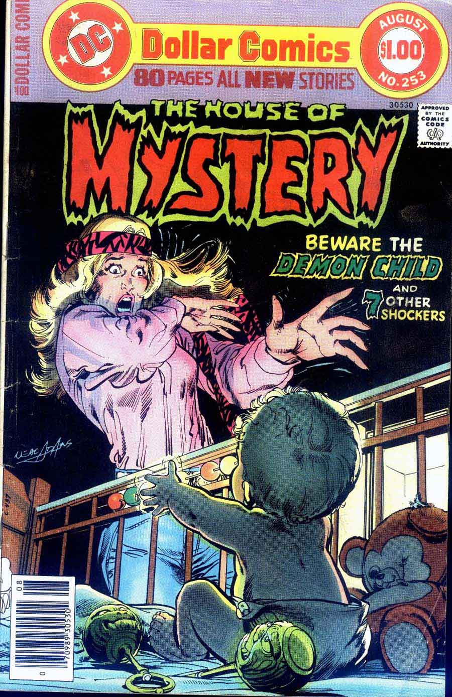House of Mystery #253 bronze age 1970s dc comic book cover art by Neal Adams