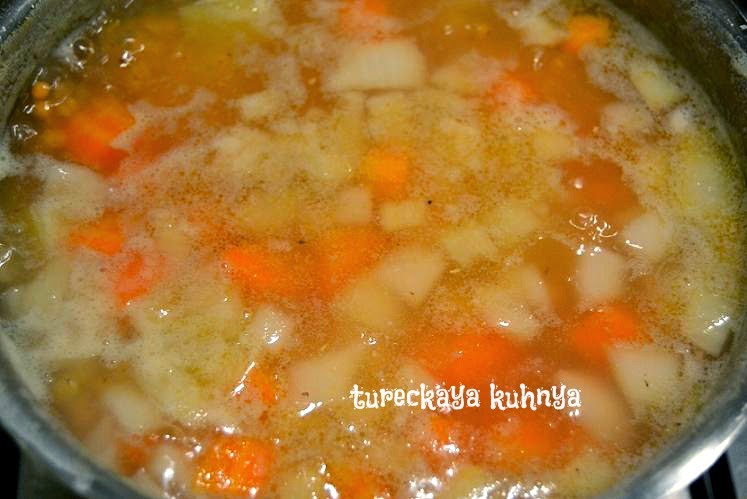 овощной чечевичный суп
