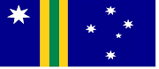  Australia flag with light blue background on . aussi anartic territory