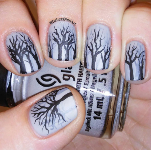 Haunted Ghosty Forest Nail Art Essentials