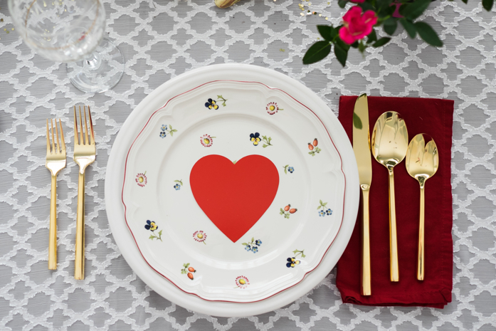 Valentine's Day Table Styling