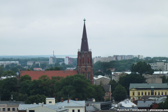 Латвия. Лиепая вид сверху