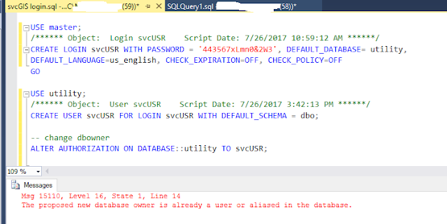 sqlfingers.com: SQL Server -- failure to change the database owner?
