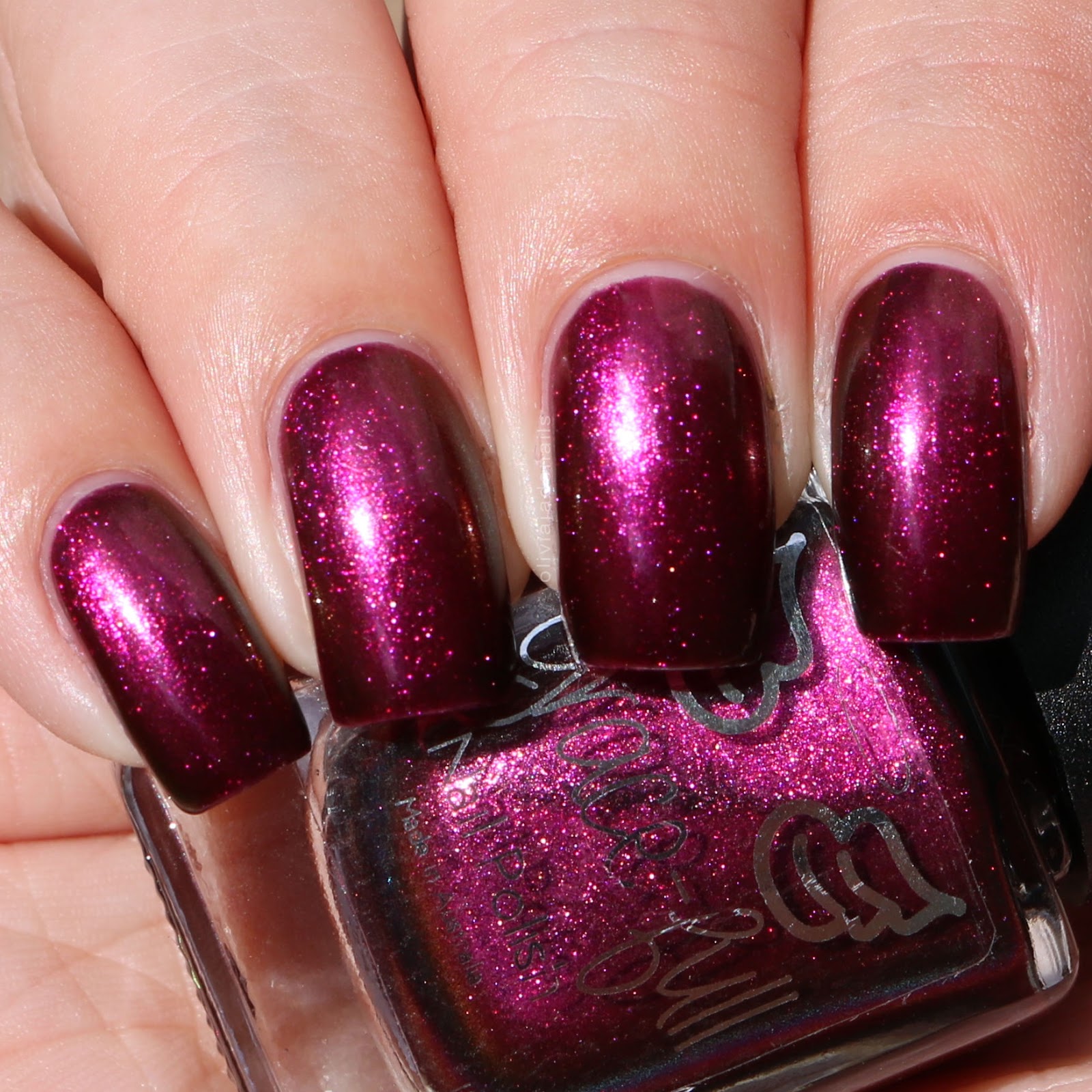 Grace-full Nail Polish I Am Fire swatched by Olivia Jade Nails